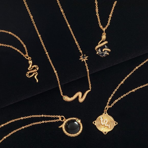 Snake Medallion Necklace, Reputation Taylor Swift Eras inspired - Picture 3 of 3